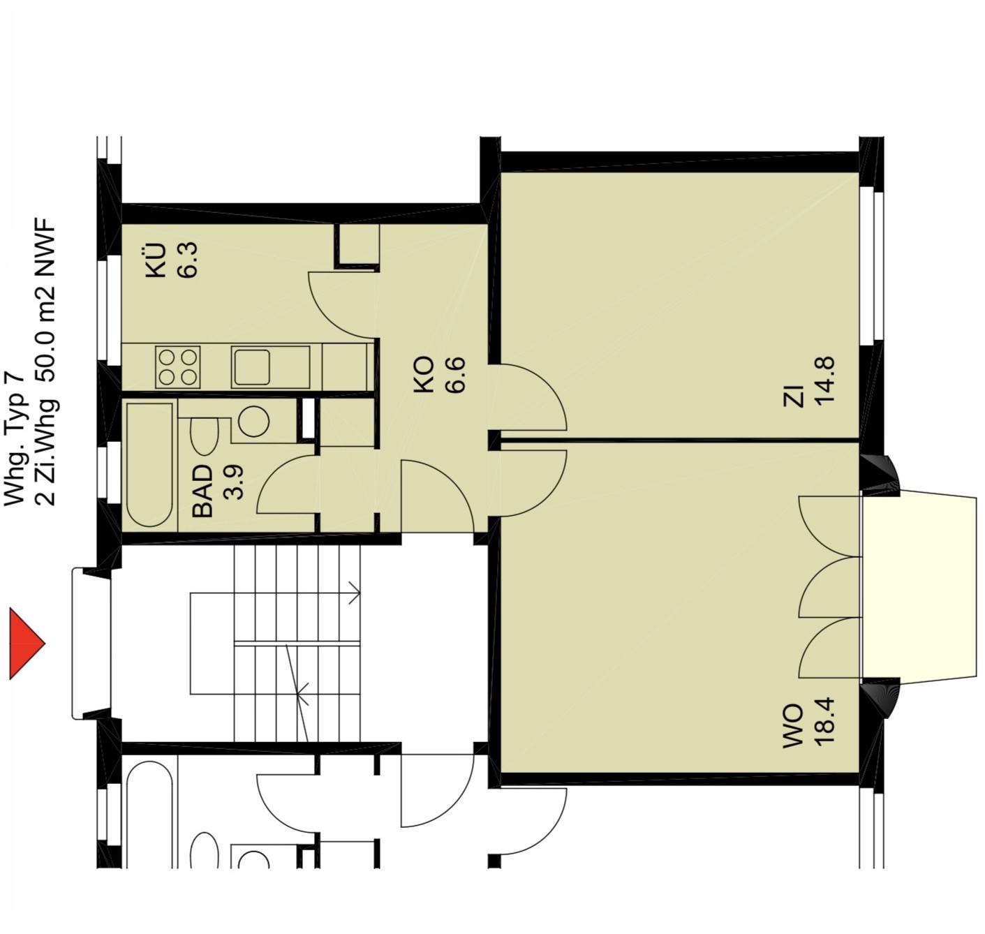 2 rooms apartment, photo 2 of 8