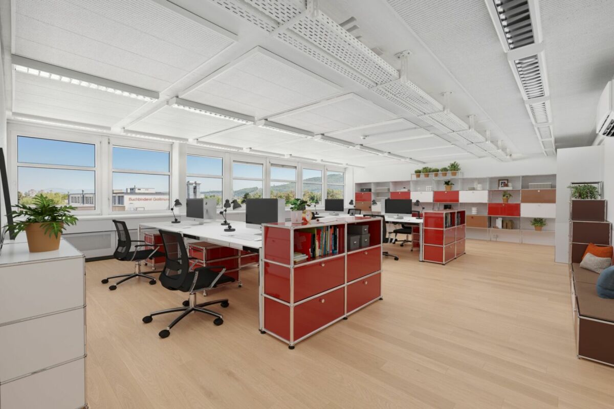 190m² commercial 

Attractifs bureaux avec loyer échelonné et disponibilité immédiate 

Vous recherchez un nouveau siège social déjà entièrement aménagé et offrant un environnement de travail agréable à votre équipe ? 

À la Sternenhofstrasse 15 à Reinach, nous louons dès maintenant ou sur demande e