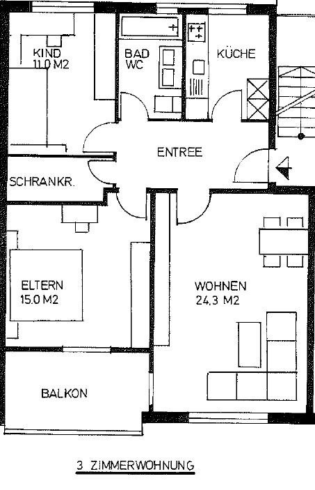 3 rooms apartment, photo 8 of 8