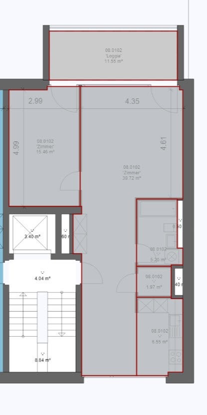 2 ½ rooms apartment