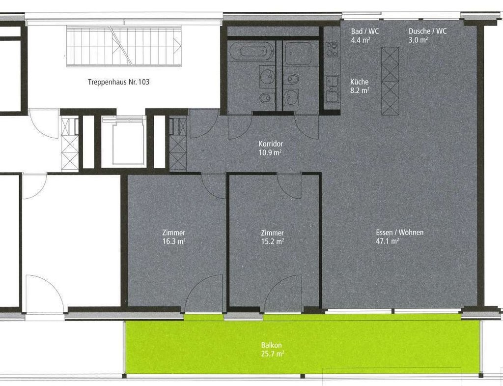 3 ½ rooms apartment, photo 7 of 7