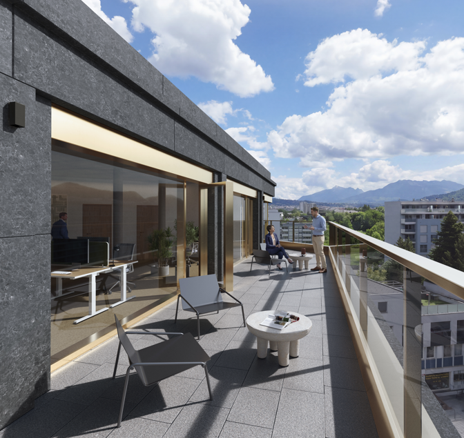 410m² office