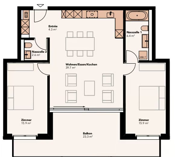3 ½ rooms apartment, photo 5 of 5