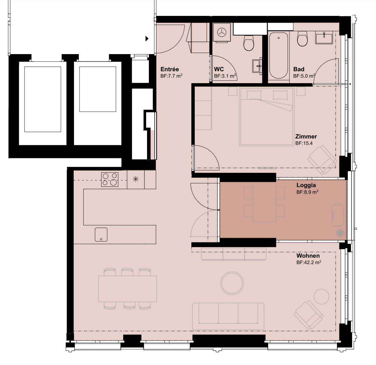 2 ½ rooms apartment, photo 2 of 7