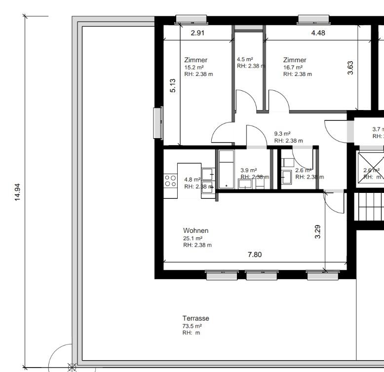 3 ½ rooms apartment