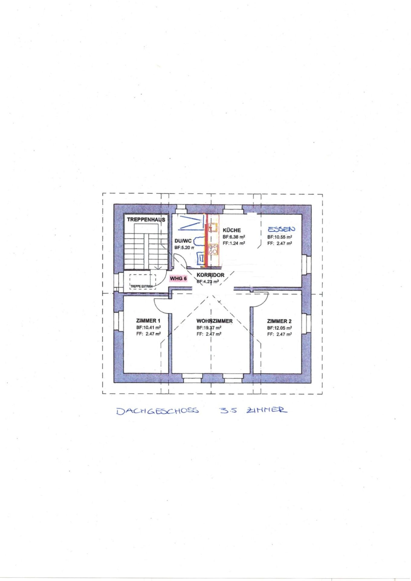 appartamento mansardato di 2 ½ locali