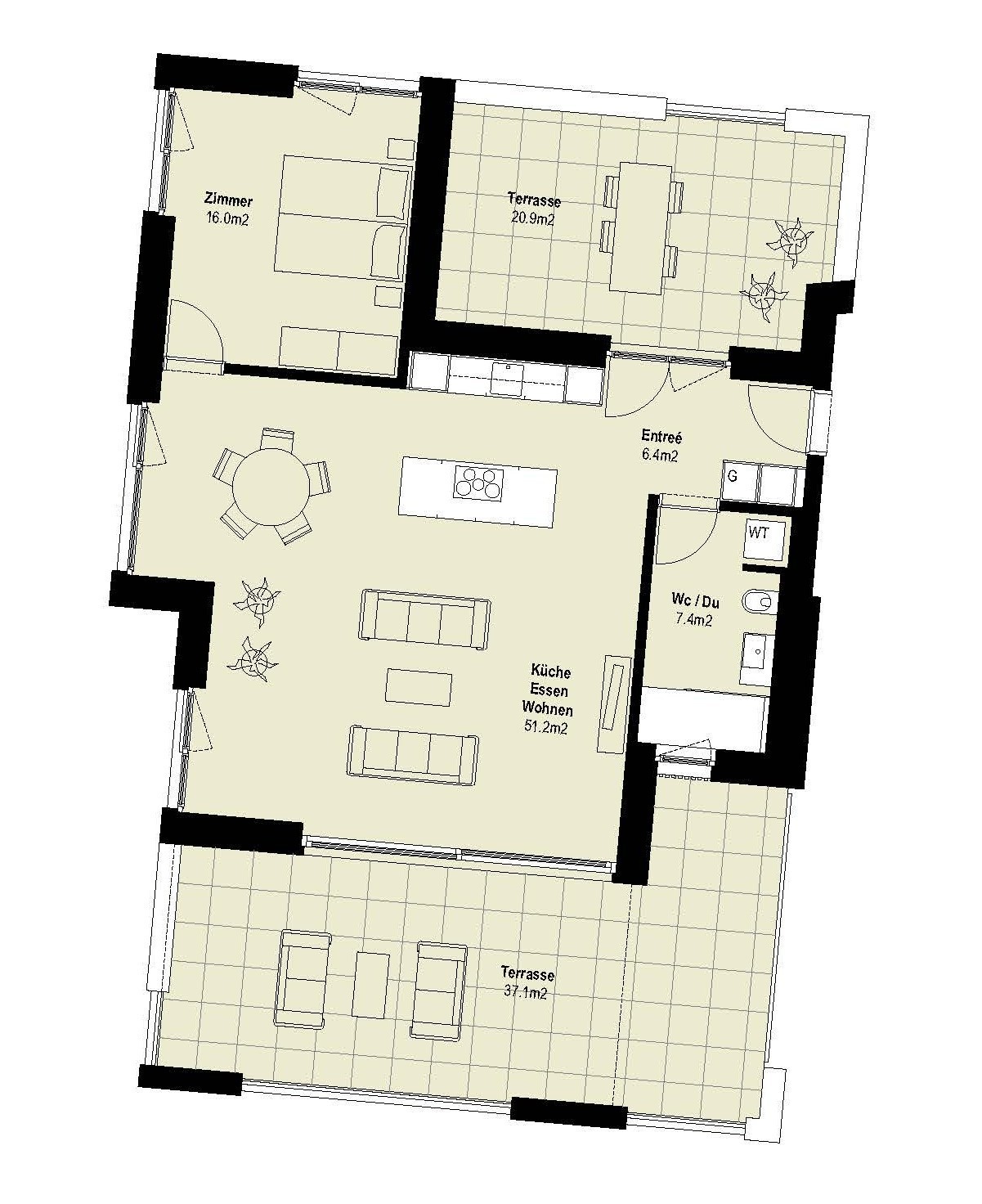 2 ½ rooms attic flat, photo 2 of 4