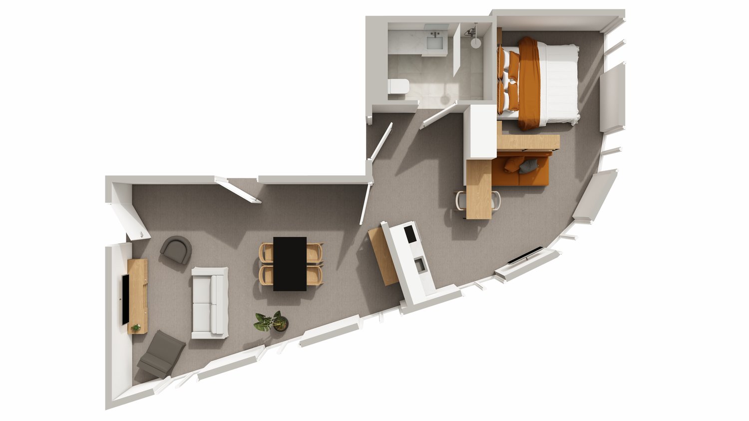 2-Zimmer-Apartment