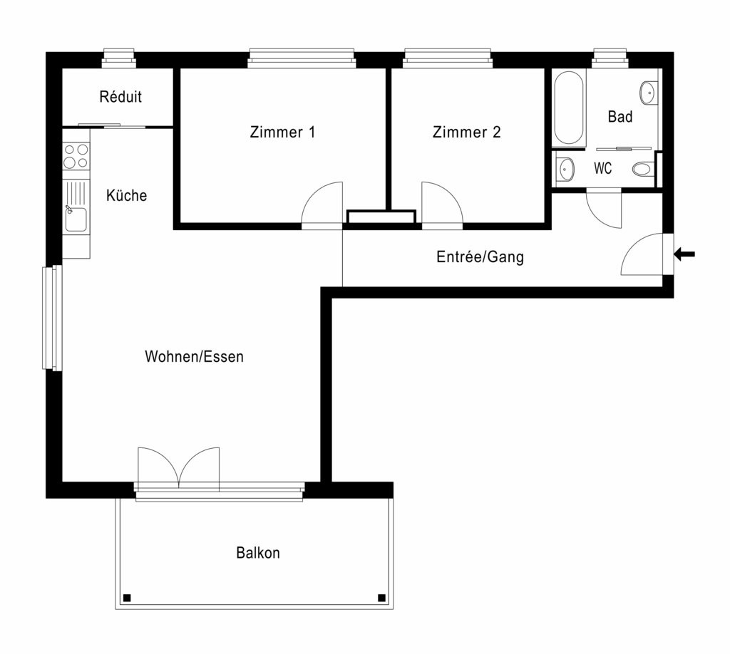 Appartement de 3 ½ pièces