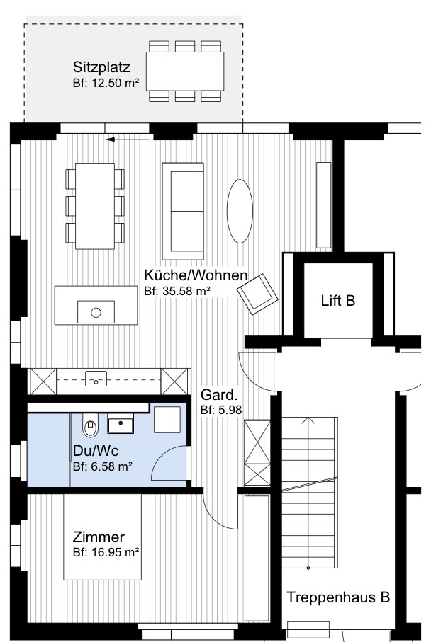 2 ½ rooms apartment