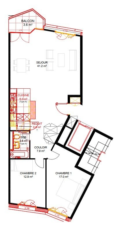 Appartamento di 3 ½ locali