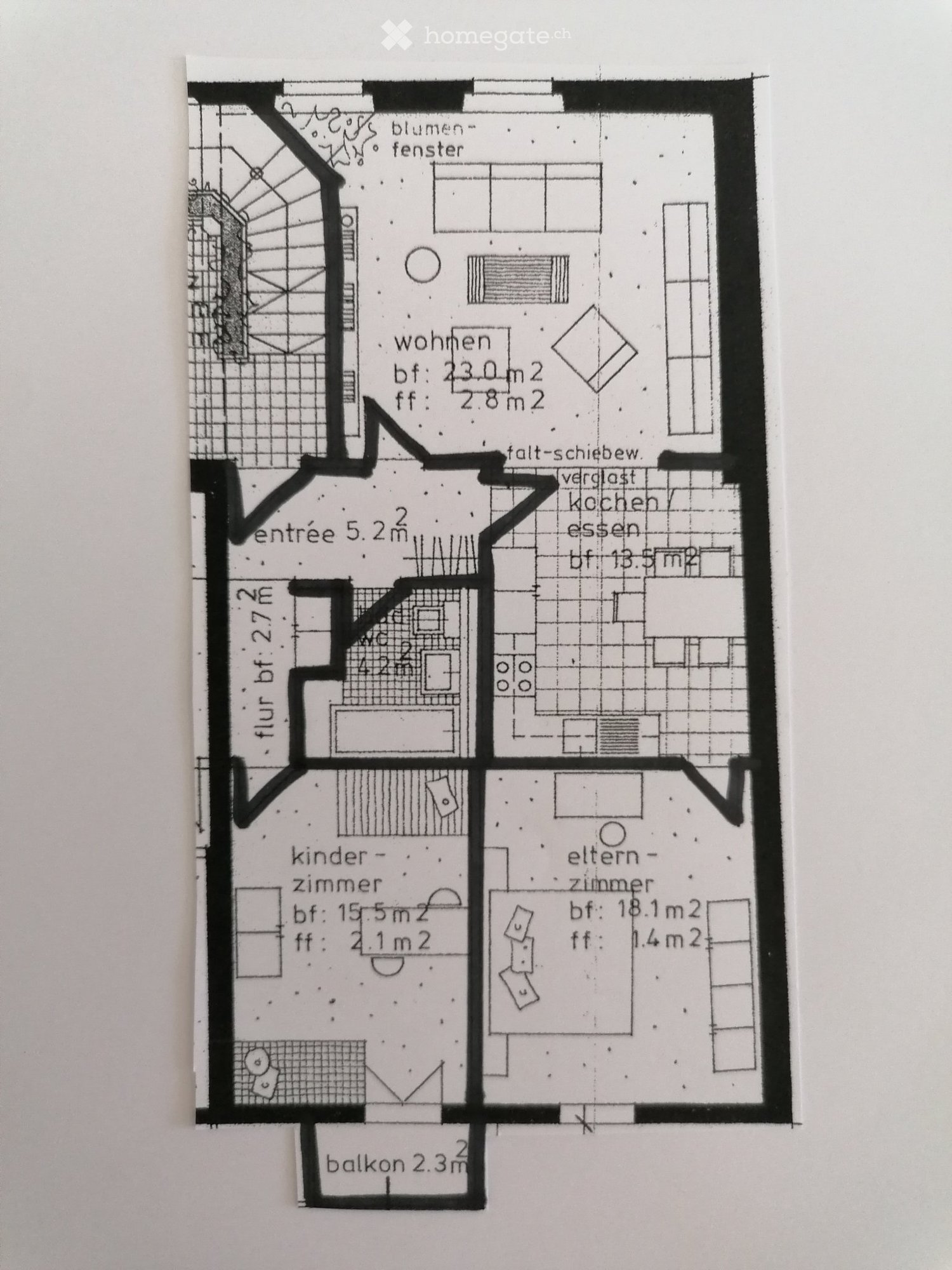 3 ½ rooms apartment