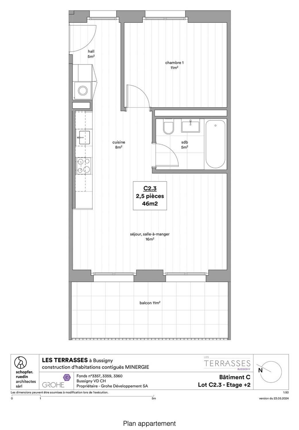 1 ½ rooms apartment