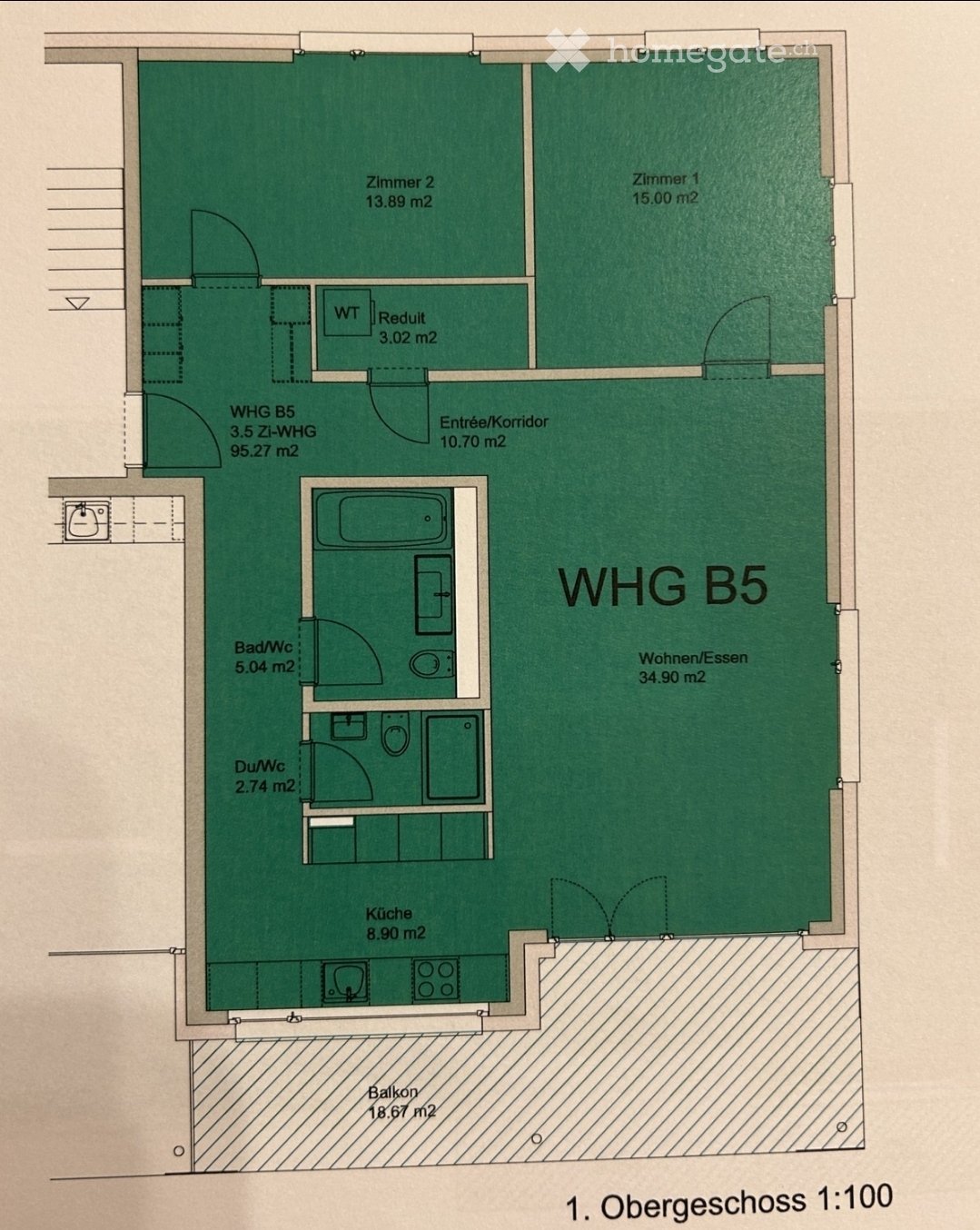 3 ½ rooms apartment, photo 4 of 5