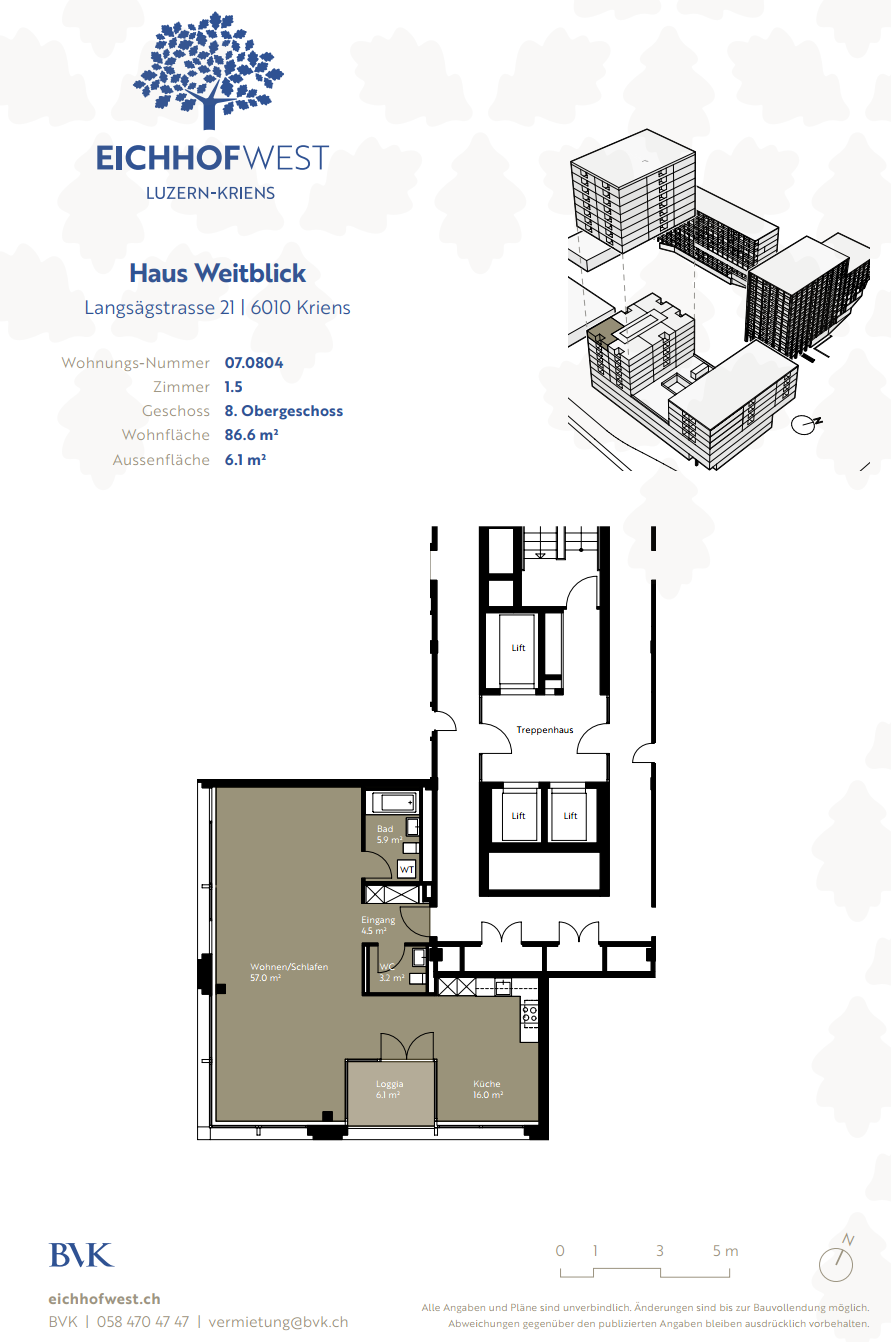 1 ½ rooms apartment
