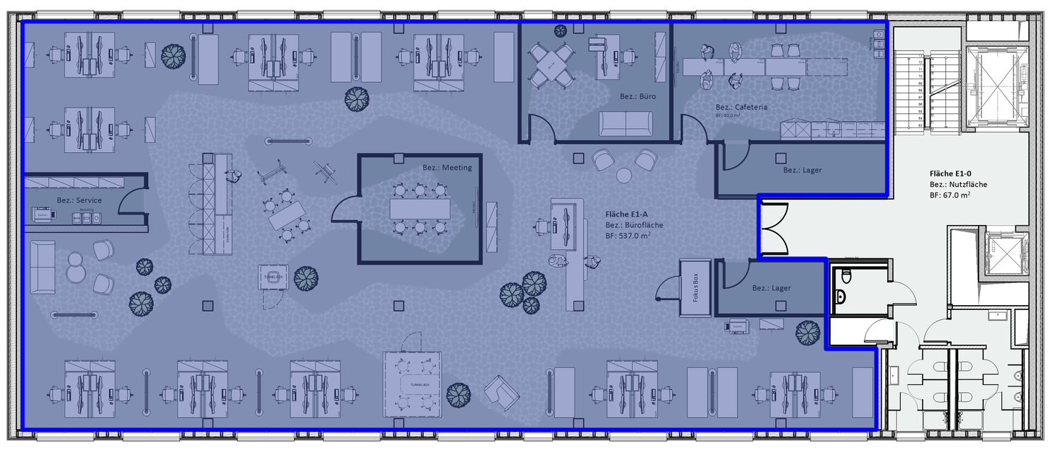 200-500m² commercial