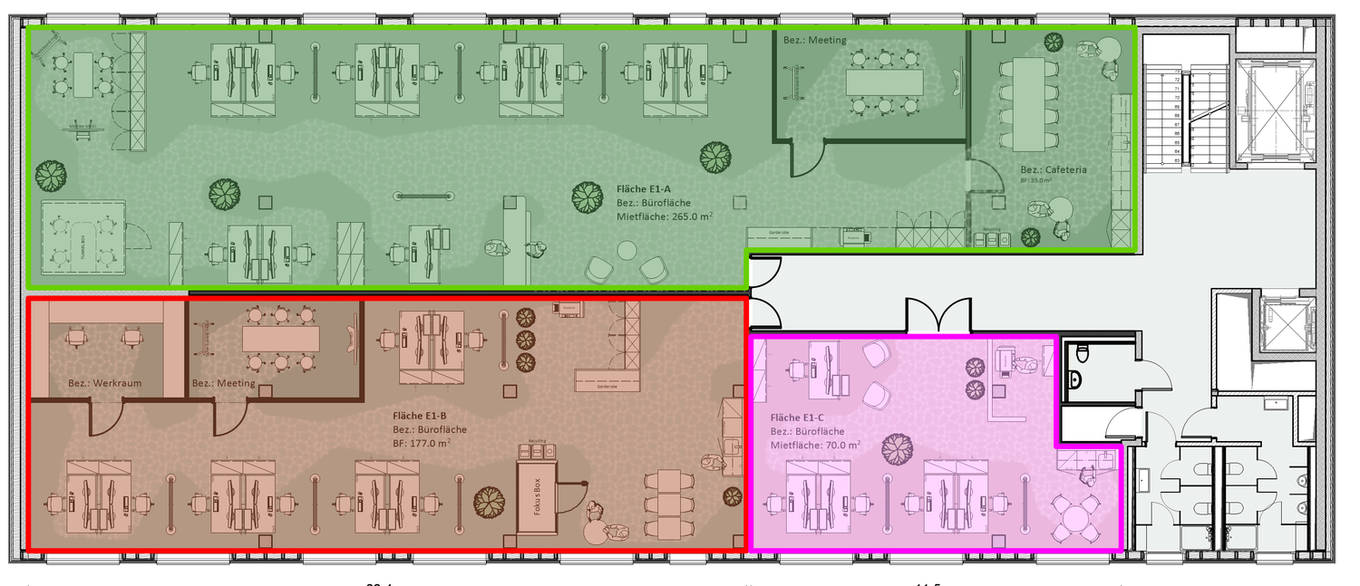 200-500m² commercial
