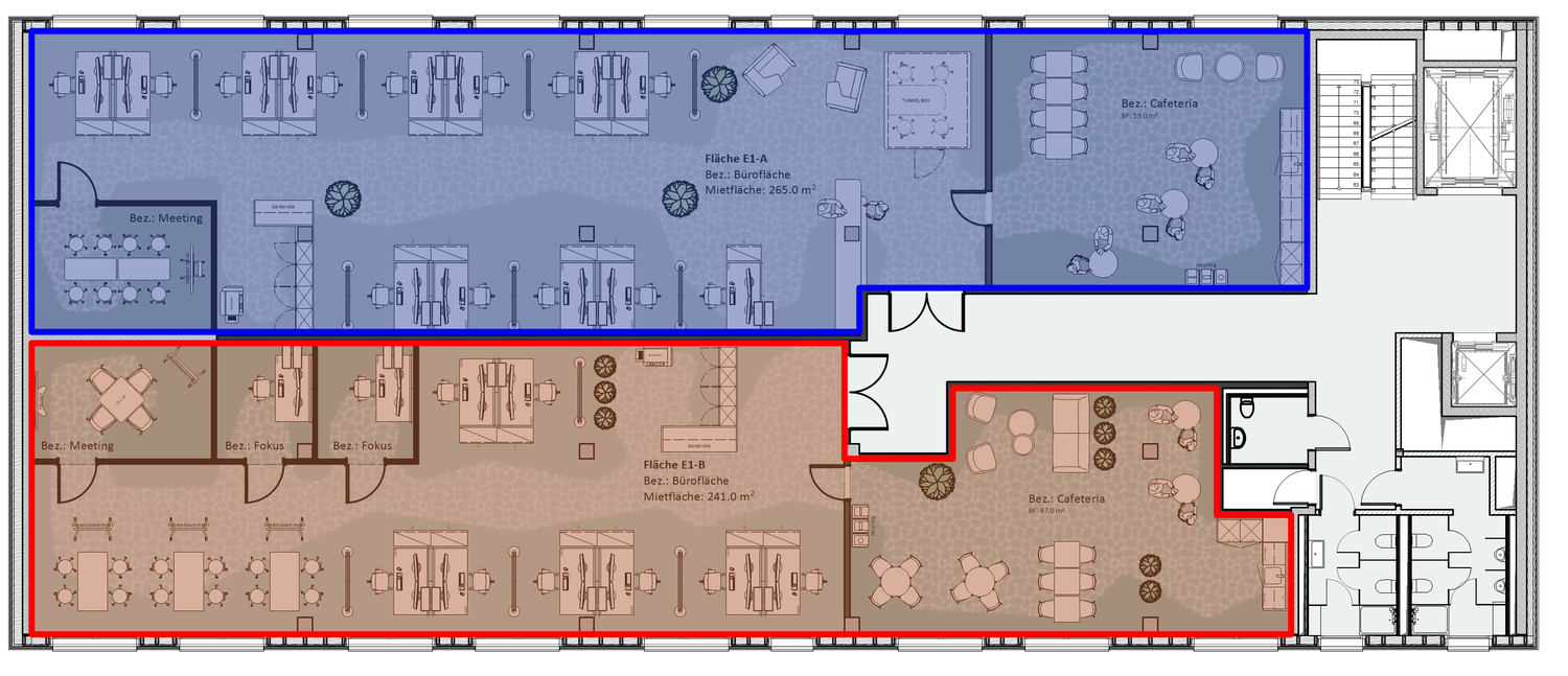 200-500m² commercial