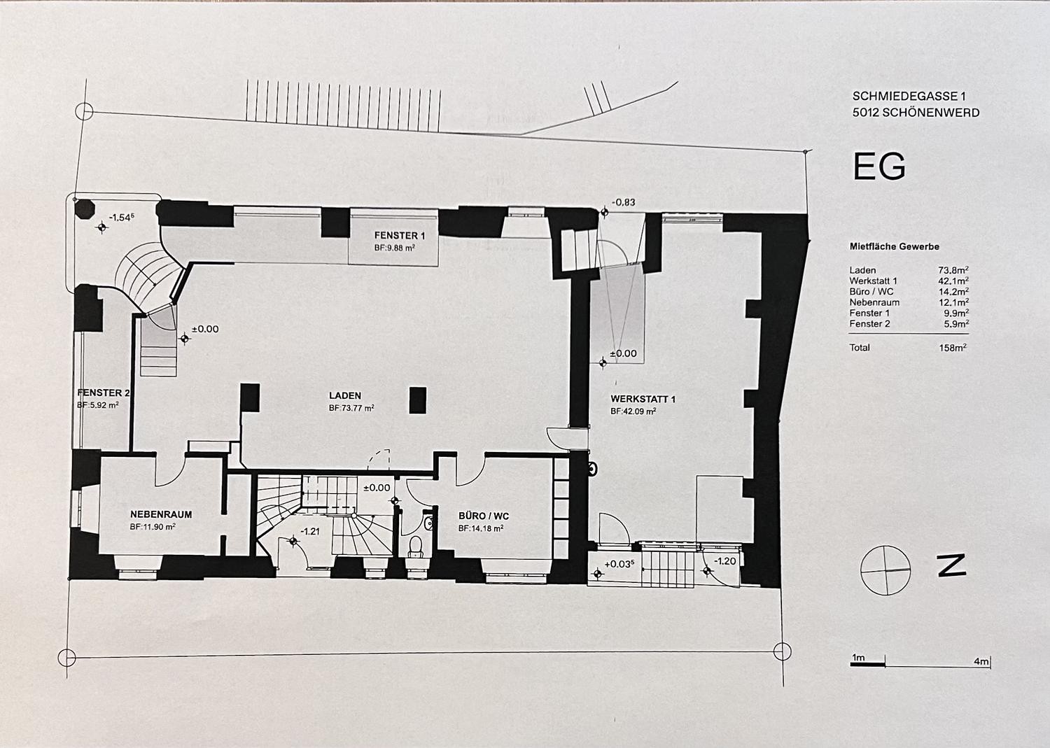250m² commerciale