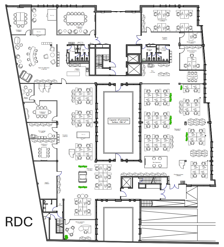 2300m² ufficio