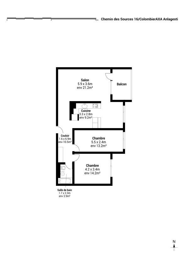 3 ½ rooms apartment