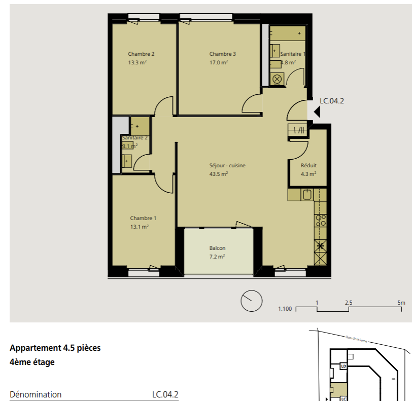 4 ½ rooms apartment