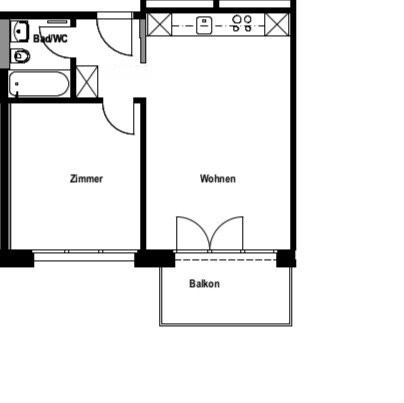 2 pièces appartement