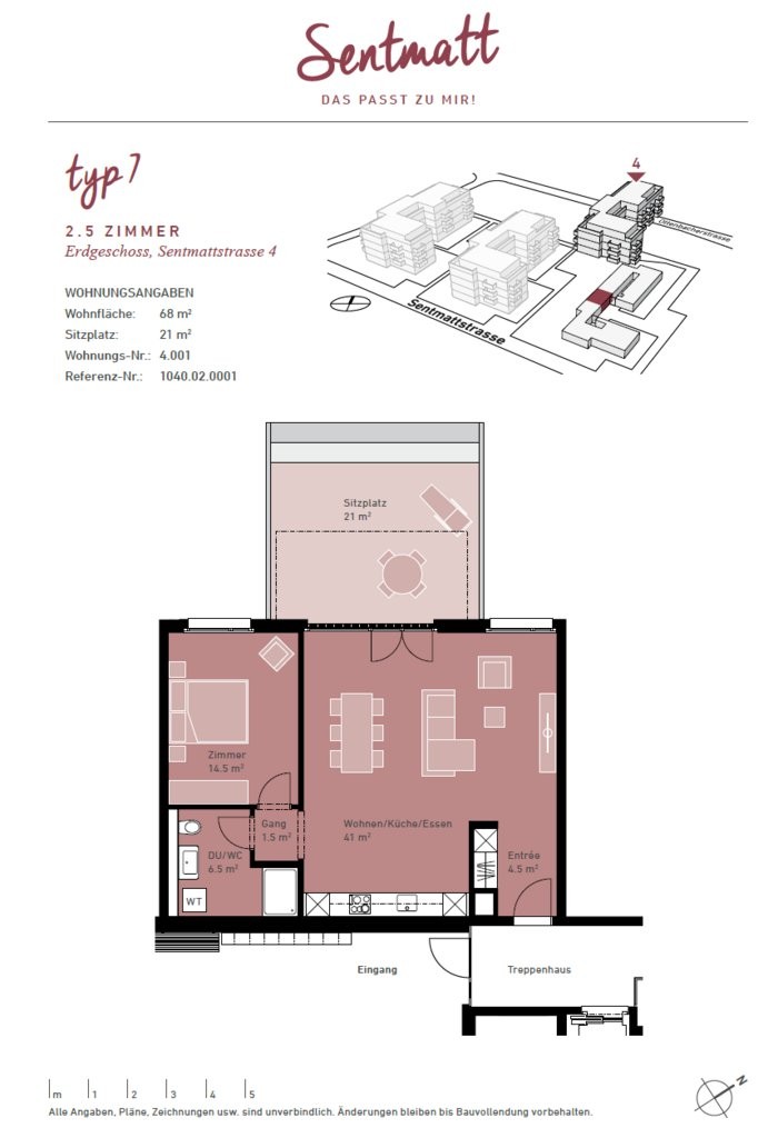 2 ½ rooms apartment