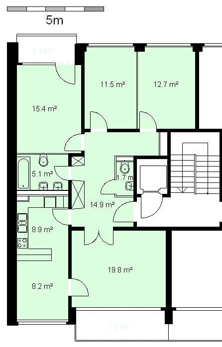 4 ½ rooms apartment