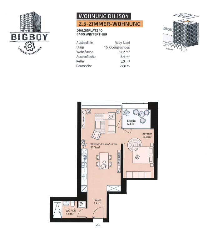 2 ½ rooms apartment, photo 7 of 7
