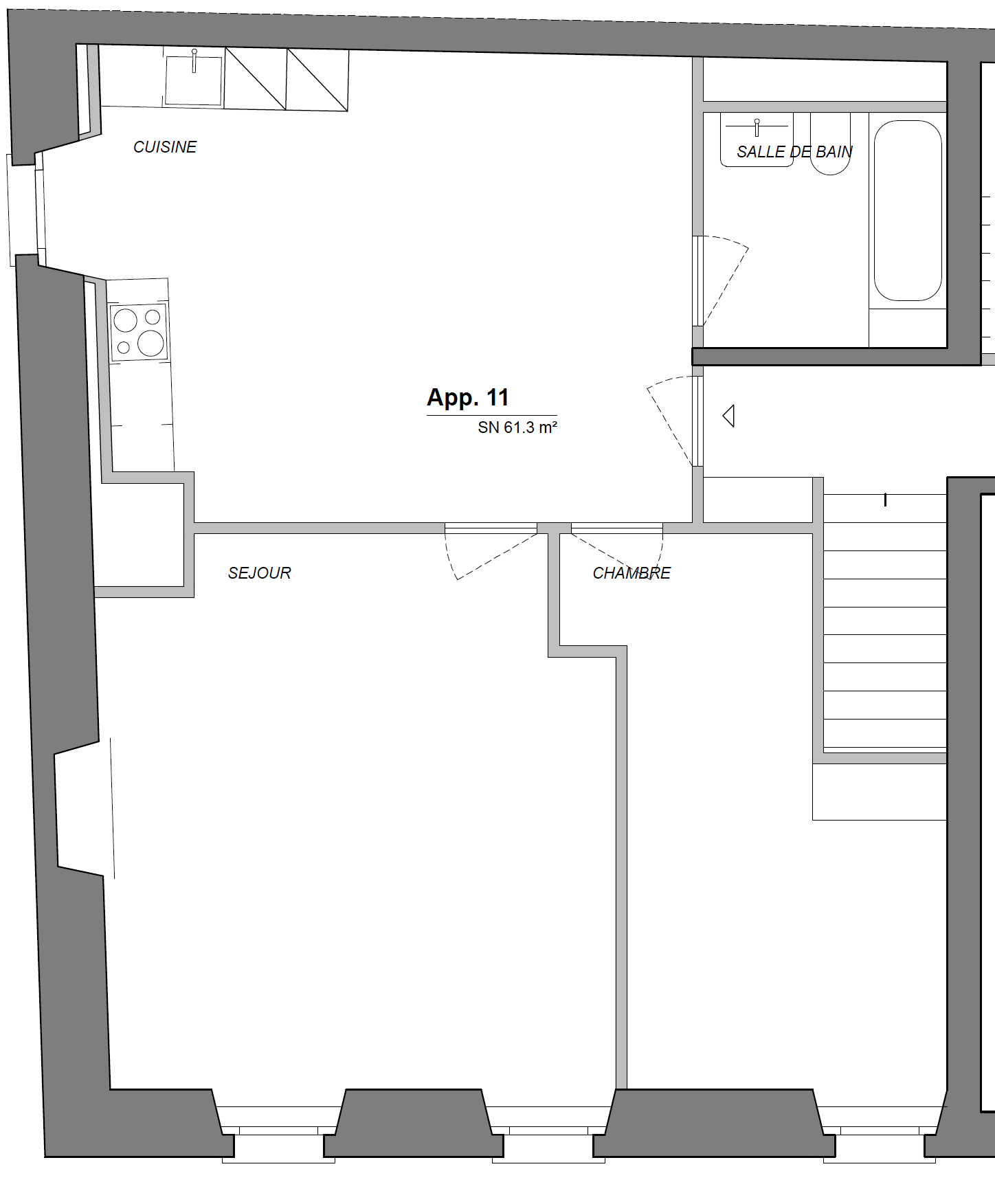 Appartamento di 2 ½ locali