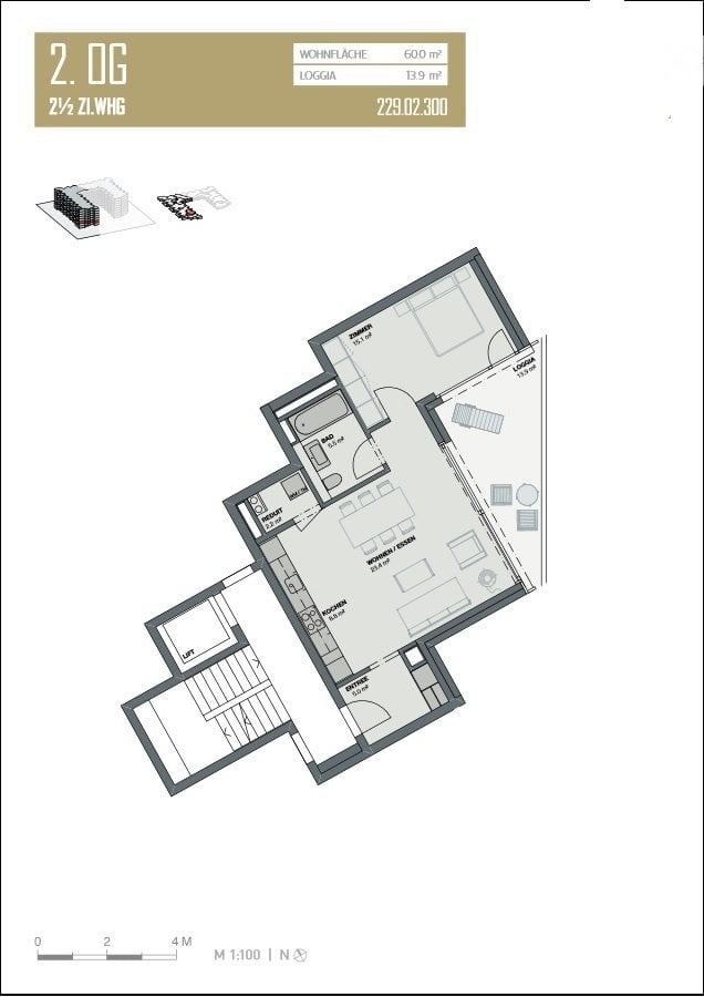 2 ½ rooms apartment, photo 5 of 5