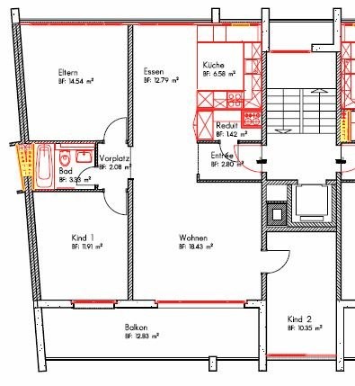 Appartamento di 3 ½ locali