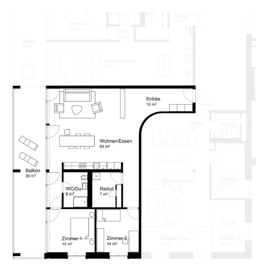3 ½ rooms apartment, photo 2 of 3