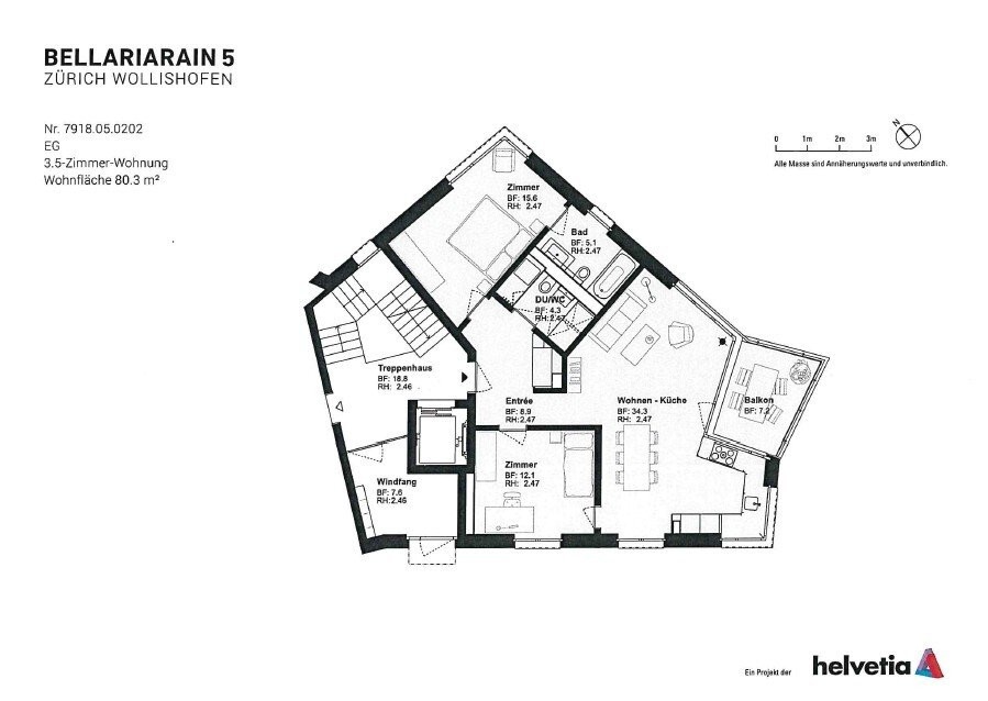 3 ½ rooms apartment, photo 8 of 9
