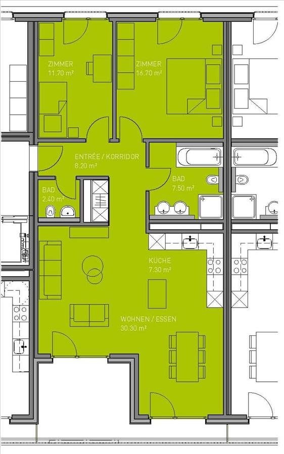 Appartamento di 3 ½ locali