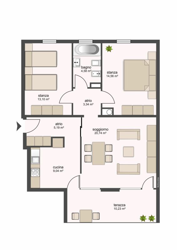2 ½ Zimmer Wohnung
