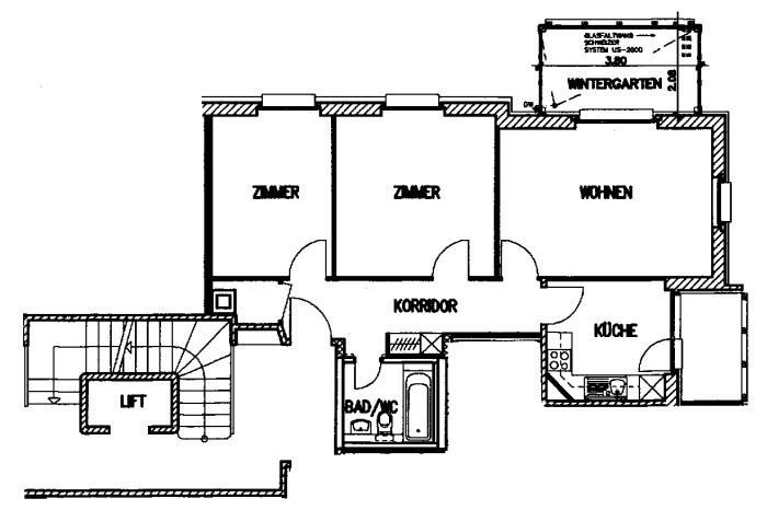 3 rooms apartment