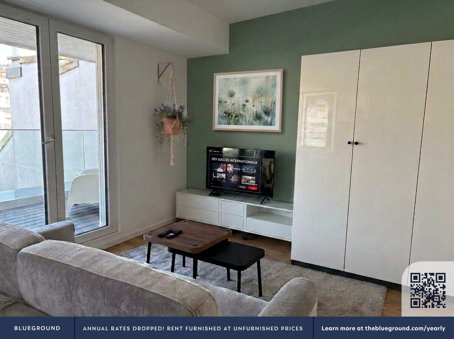 2 pièces appartement meublé