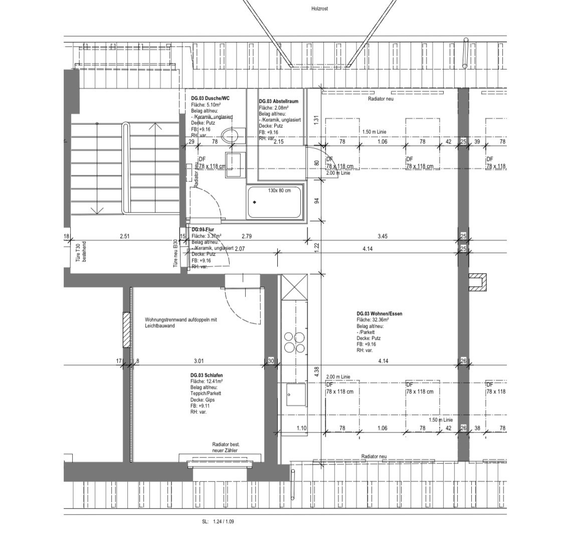3 rooms apartment