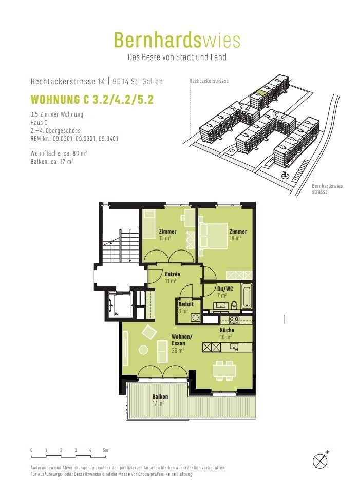 3 ½ rooms apartment