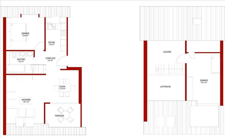 2 ½ rooms duplex