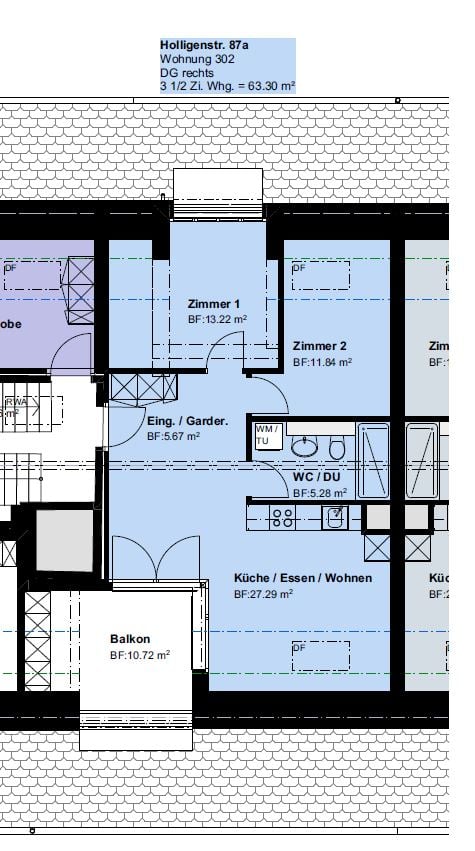 3 ½ rooms roof flat, photo 4 of 4