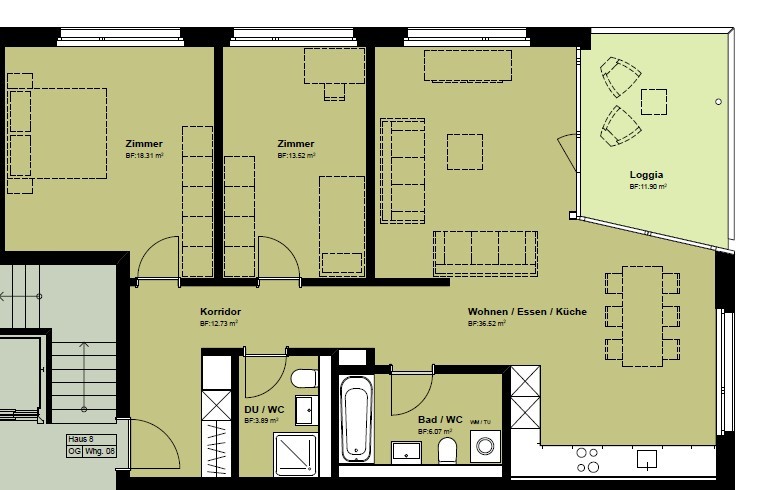 3 ½ rooms apartment
