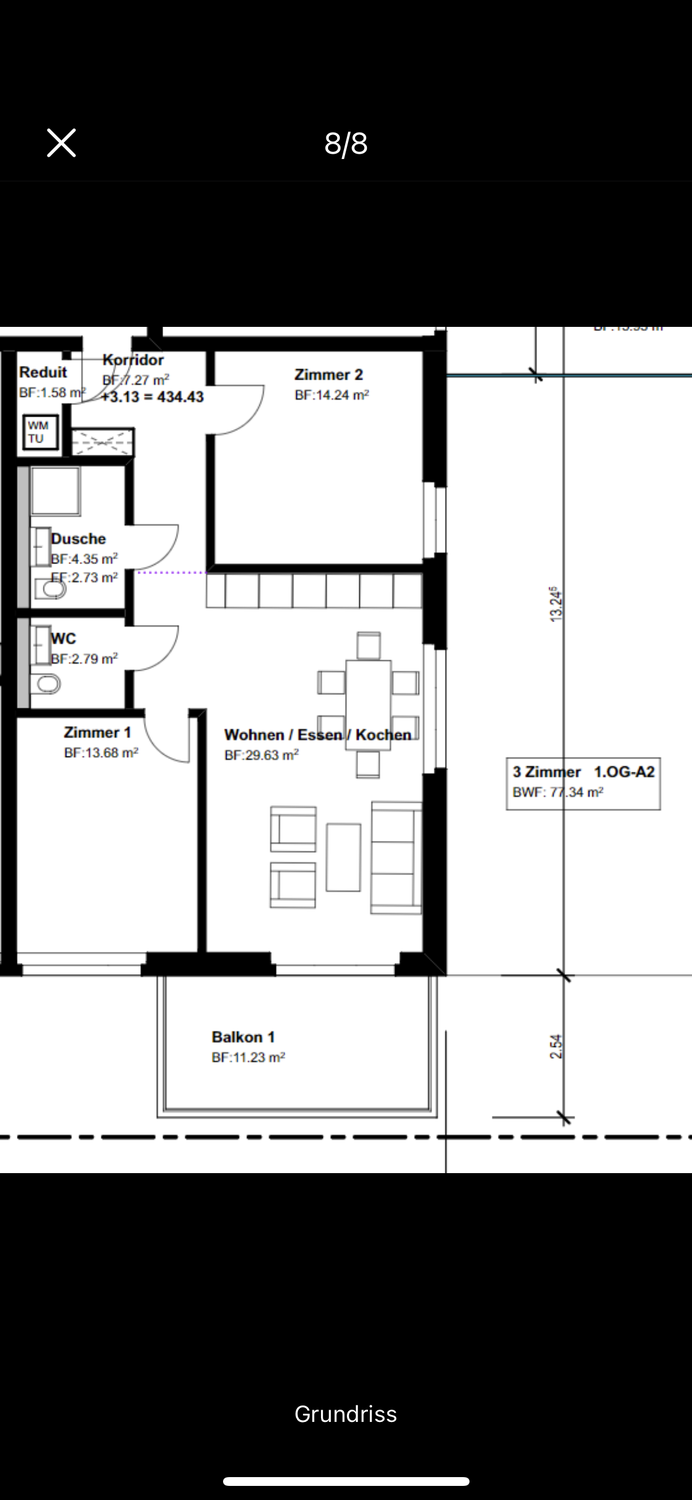 3 rooms apartment, photo 10 of 10