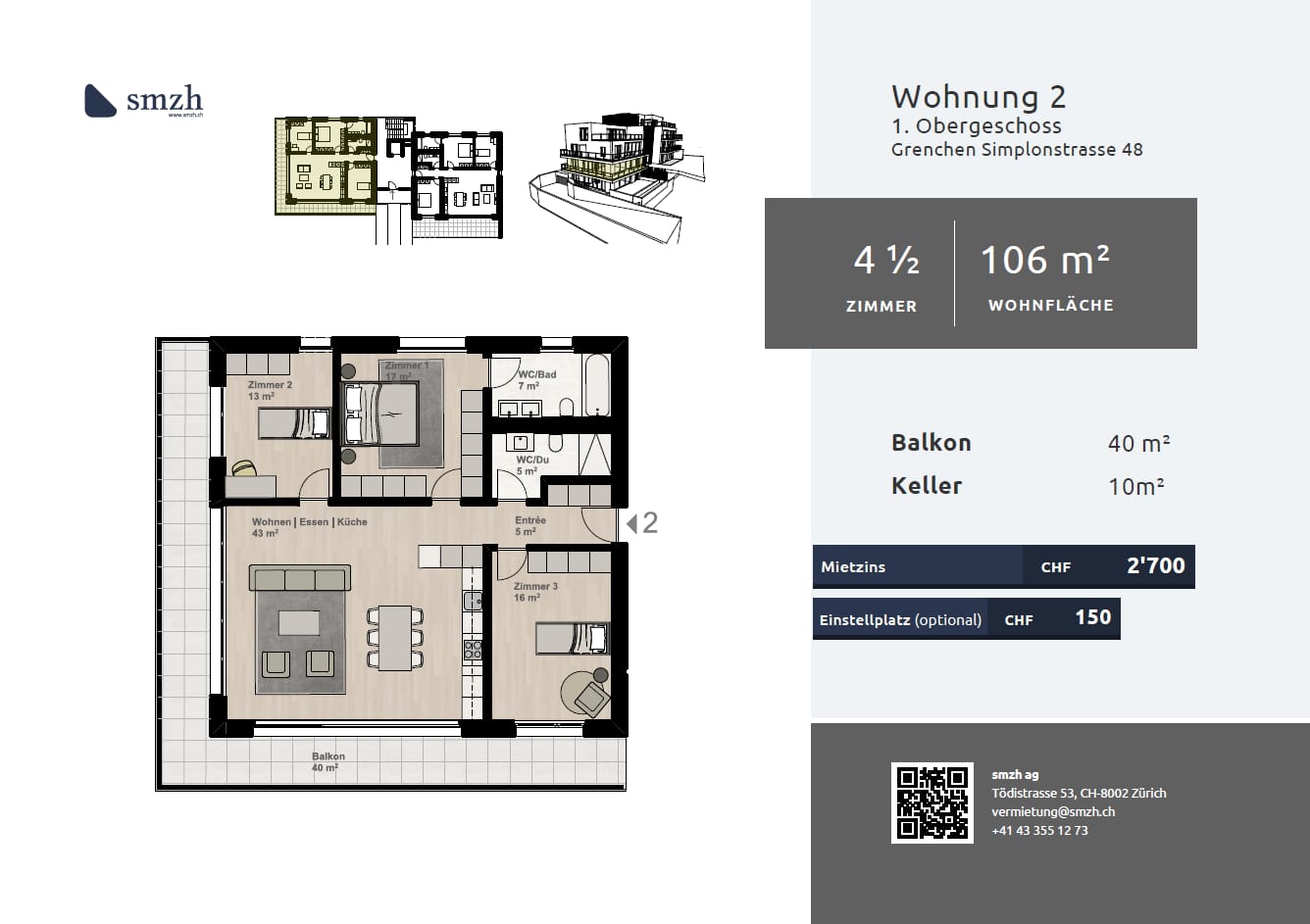 Appartamento di 4 ½ locali