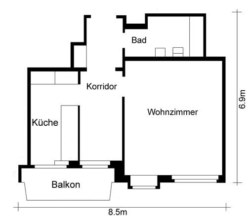 1 ½ rooms apartment, photo 5 of 5