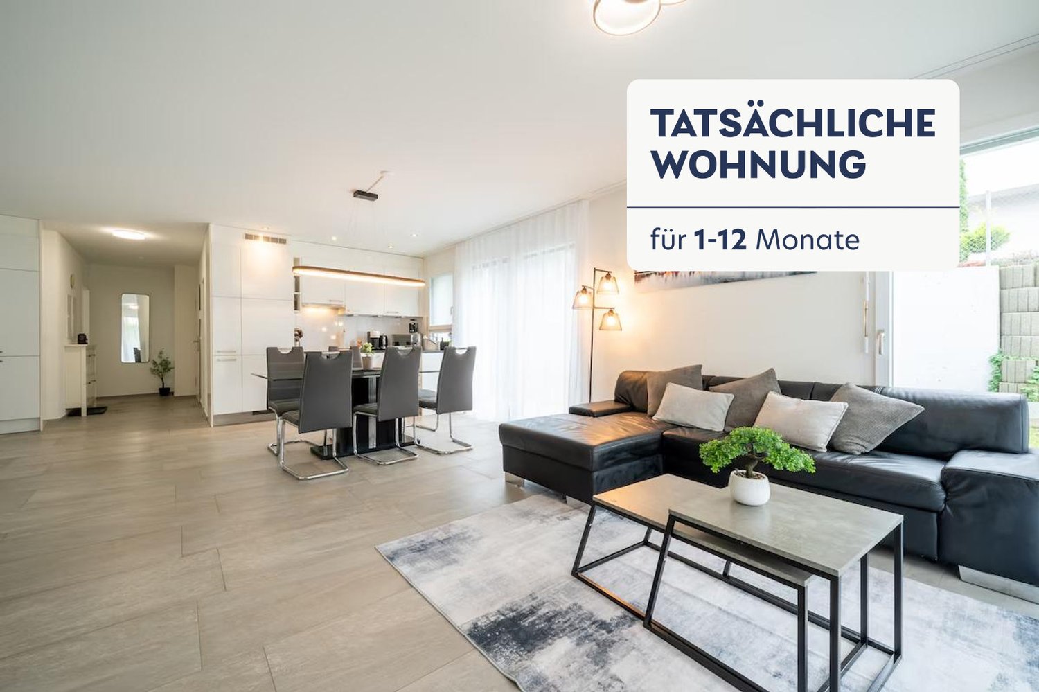 4 rooms furnished flat