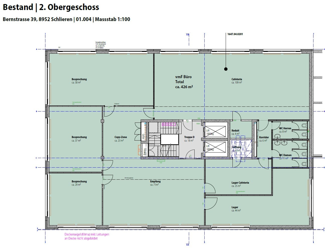 852m² office