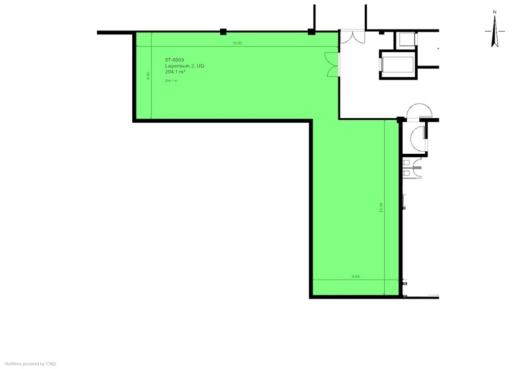 204m² storage room, photo 3 of 3